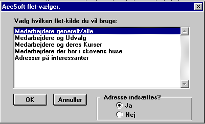 AccSoft brevflet menu
